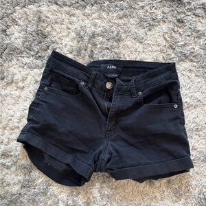 Women's Black Denim Shorts